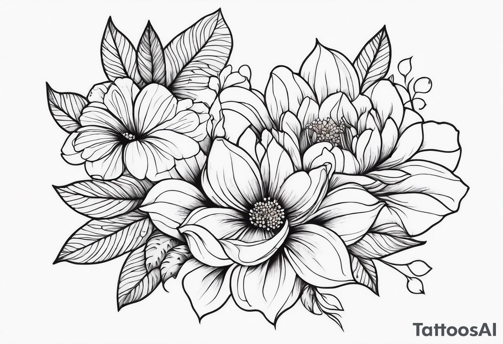 flowers tattoo idea