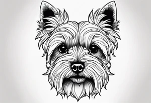 yorkie terrier tattoo idea