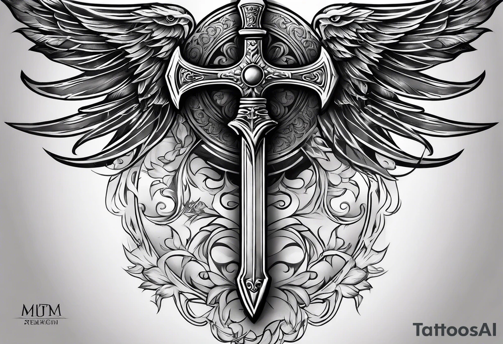 sword tattoo for back

with words memento mori tattoo idea