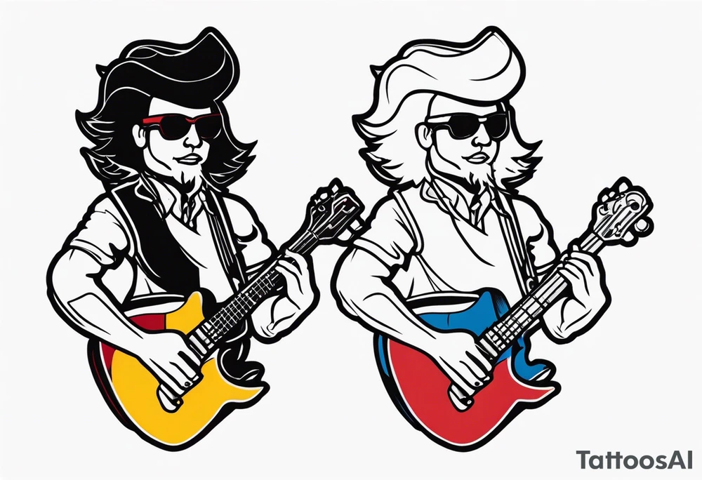 Rock a billy tattoo idea