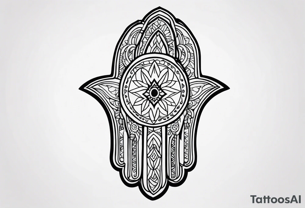 hamsa tattoo idea