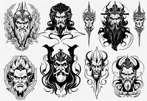 greek god Hades tattoo idea