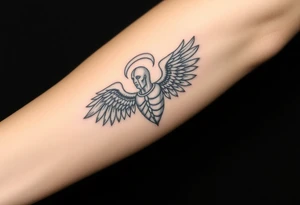 spartan angel tattoo idea
