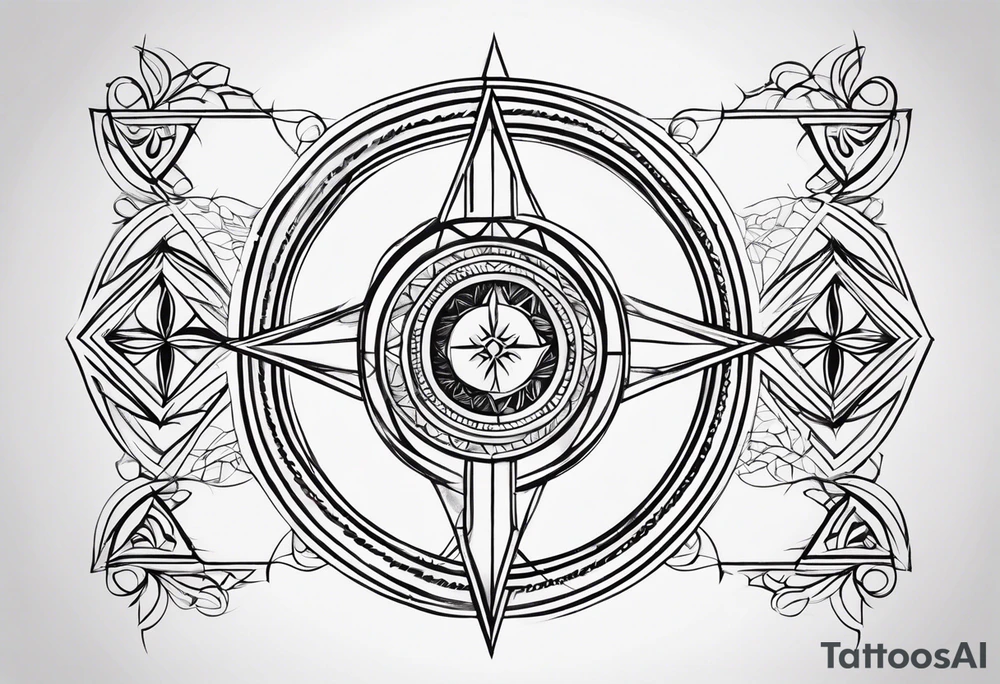 Minimalistic artsy sobriety symbol tattoo idea