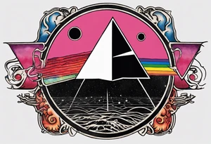 Pink Floyd album cover dark side of the moon. Gay pride tattoo idea