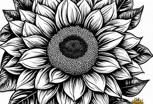The word Delanie and incorporate a sunflower tattoo idea