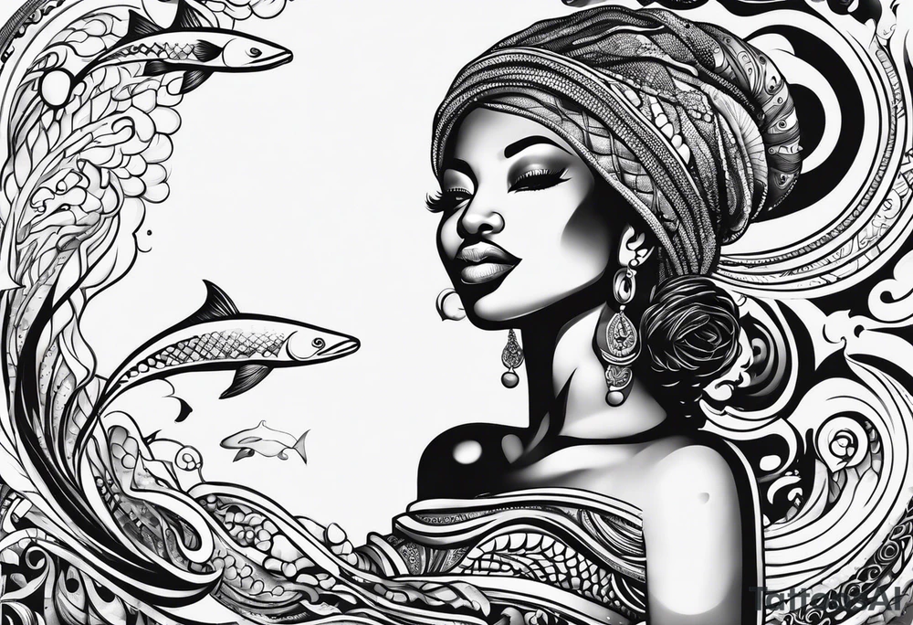 Mami wata african underwater small
Simple tattoo idea