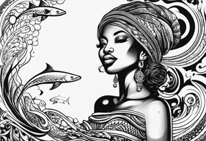Mami wata african underwater small
Simple tattoo idea