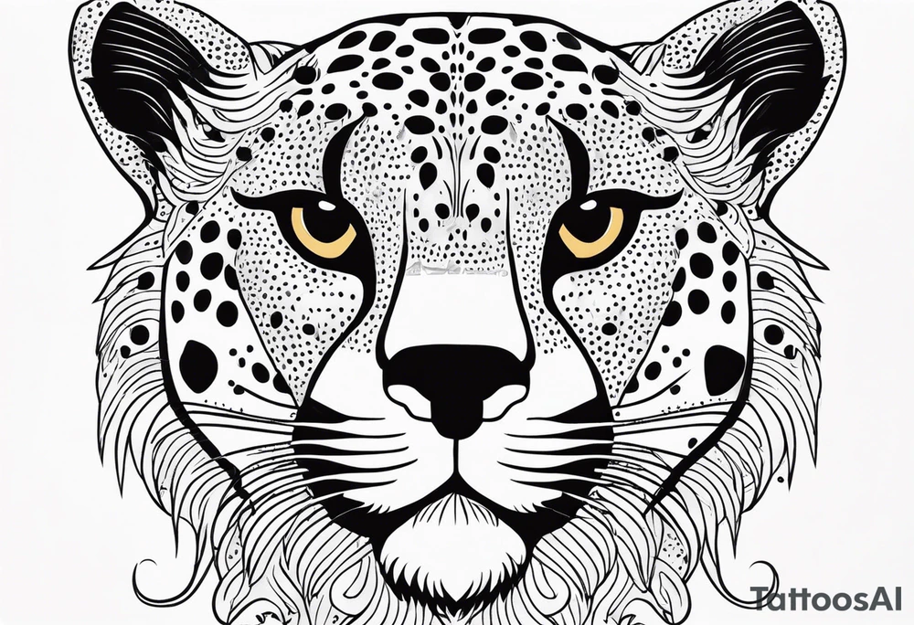 Cheetah print tattoo idea