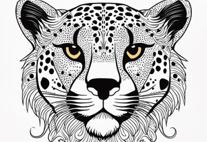 Cheetah print tattoo idea