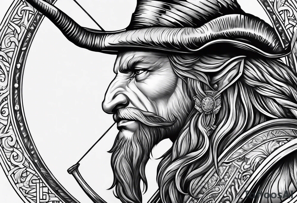 capricorn with a shotgun tattoo idea