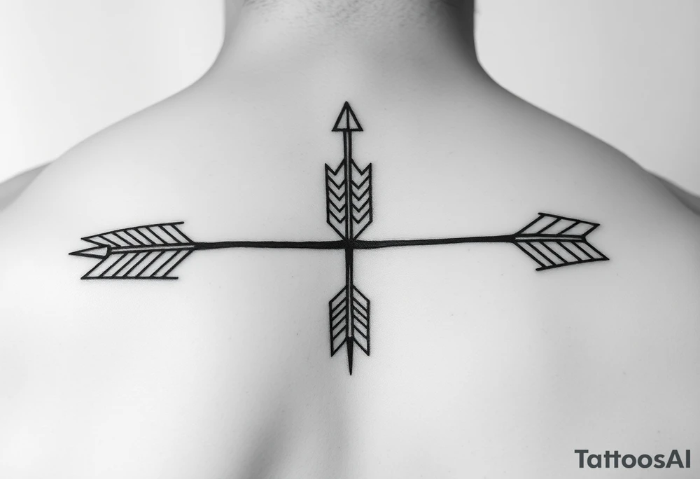 Aesthetic arrow tattoo idea