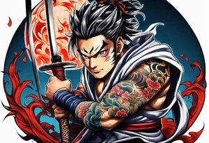 Demon slayer inosuke tattoo idea