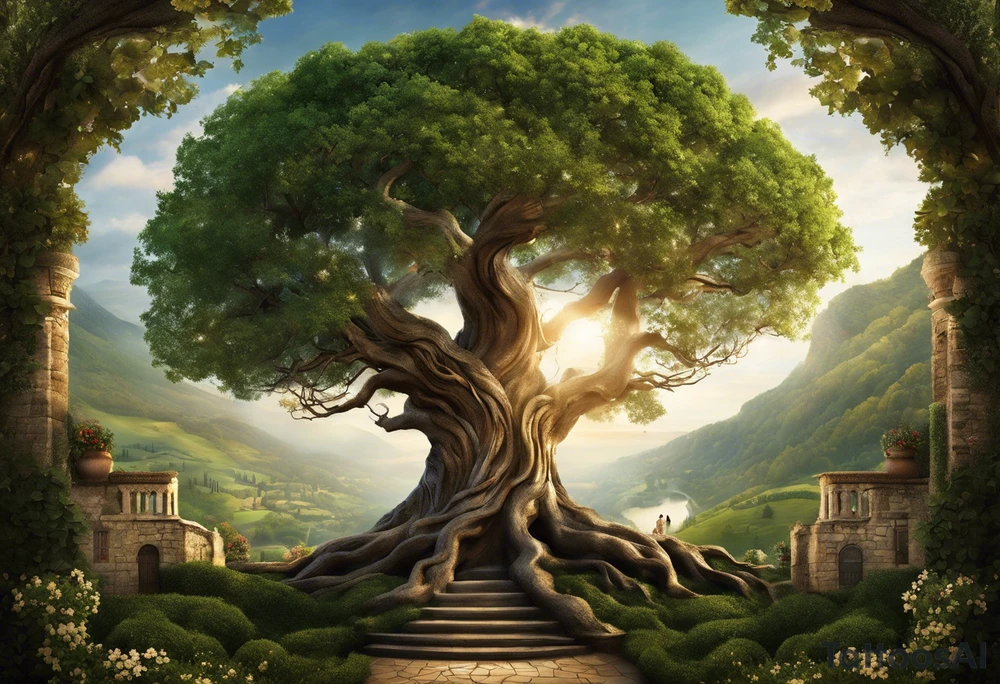 A family tree that wraps around your arm. The base of the tree represents Vince and Christina with a heart intertwined with your wedding date (10 Nov 2000).
The branches split into three main branches, each representing Vinny, Joey and Gianna with a single birth date (5 April 2003).
The phrase "La famiglia è tutto" (Family is everything) incorporated within the branches or roots. Incorporate italian flag colors tattoo idea