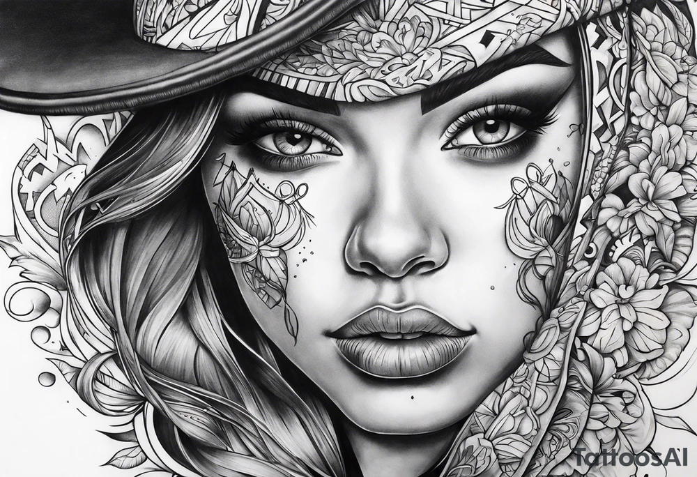 No quit graffiti style tattoo idea