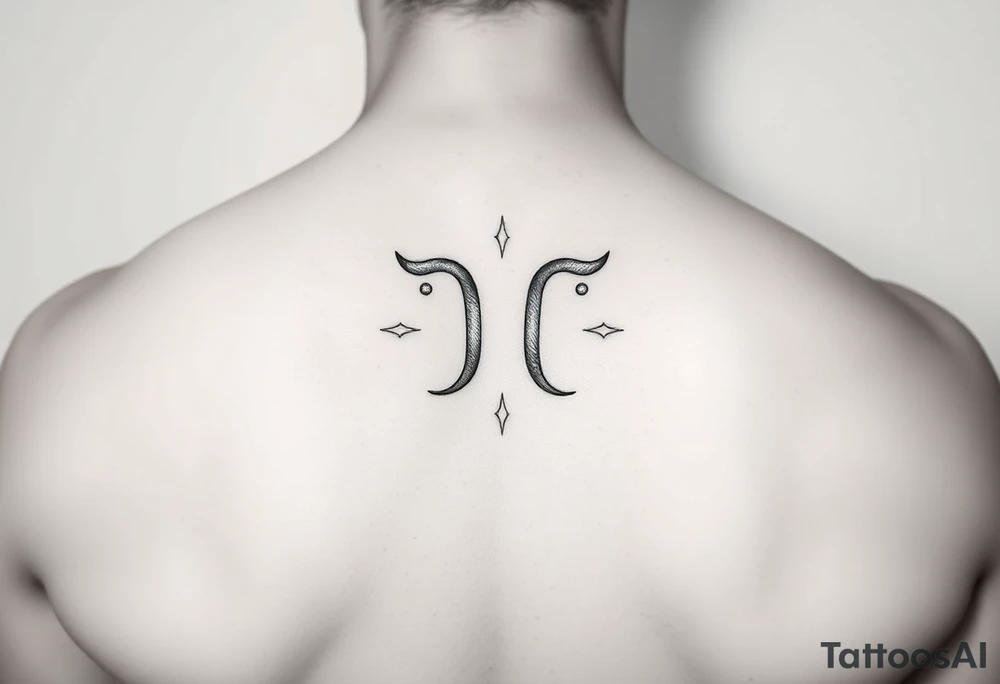 Aquarius star sign tattoo idea