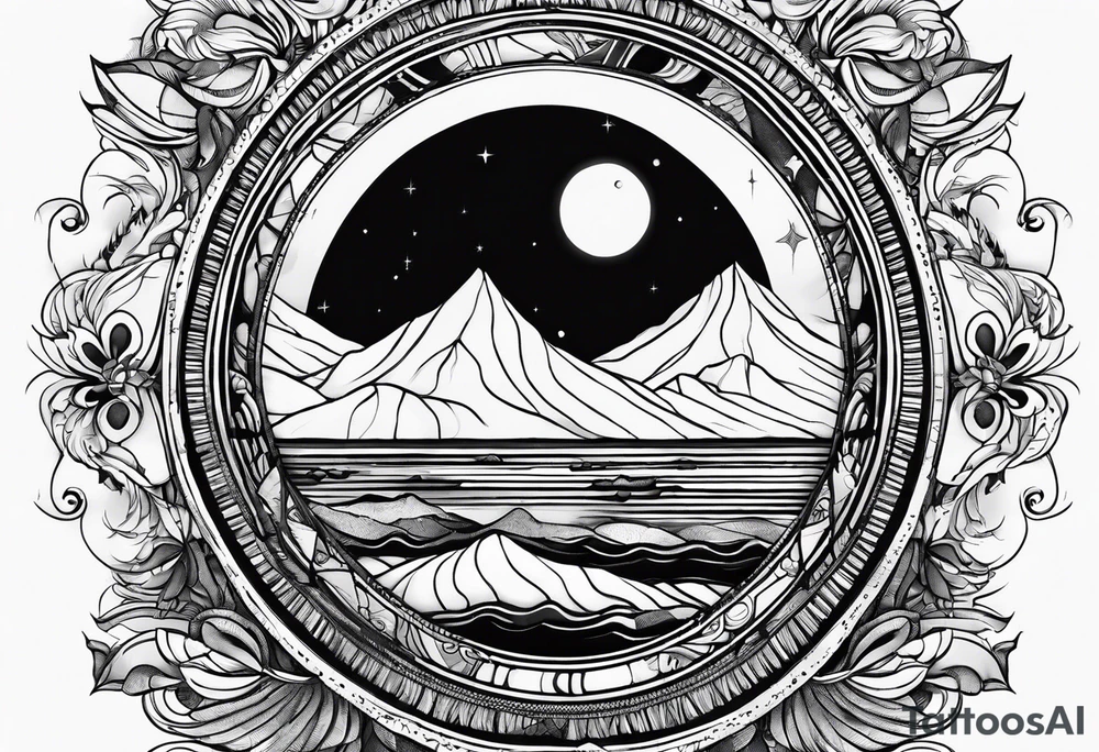 Moon lives in the lining of your skin tattoo idea
