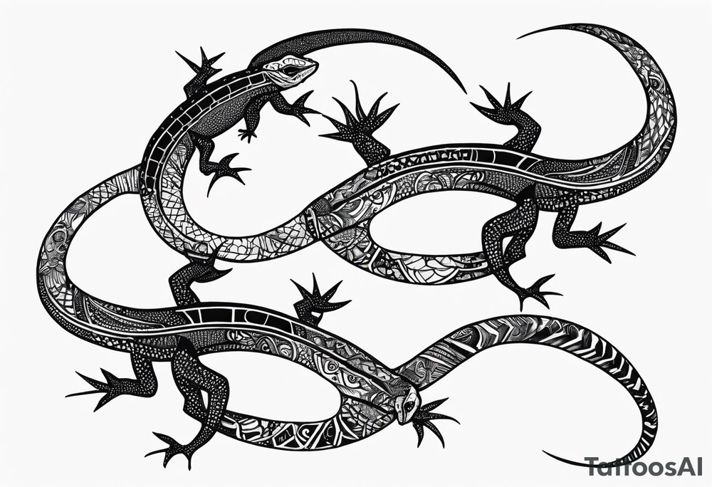 lizards tattoo idea