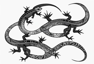 lizards tattoo idea