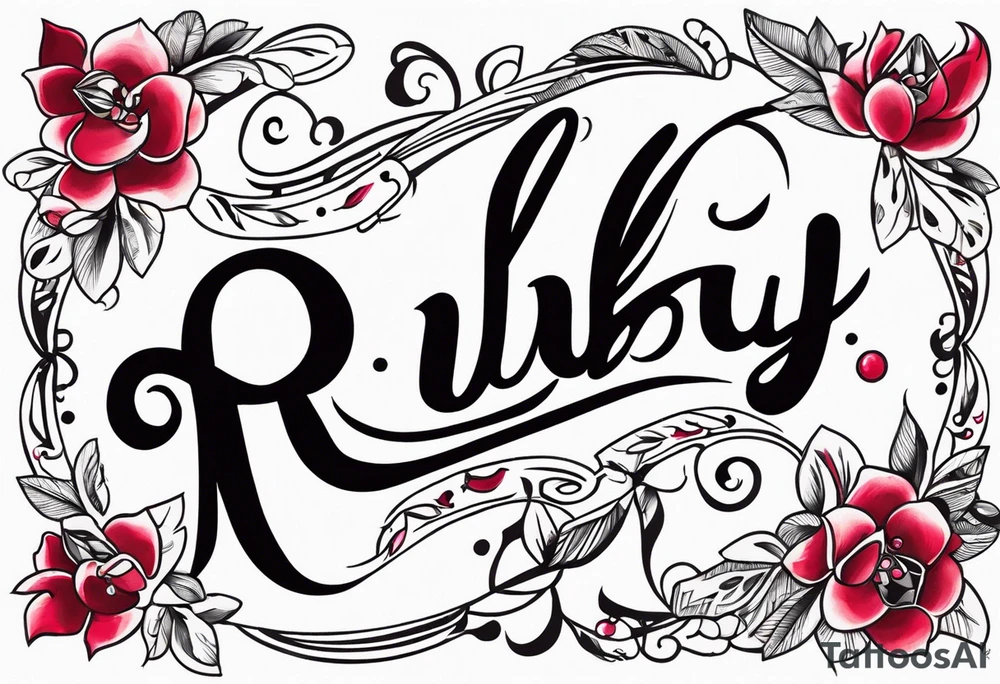 Ruby 🐾 tattoo idea