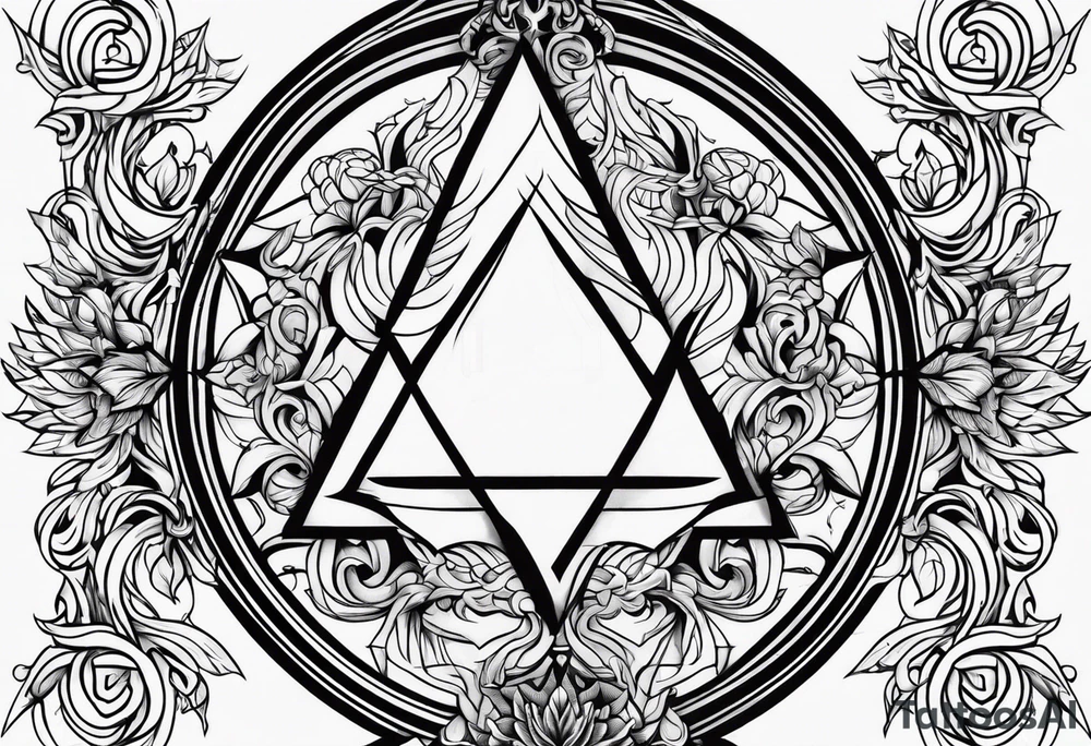 Flames, the symbol of Lucifer tattoo idea