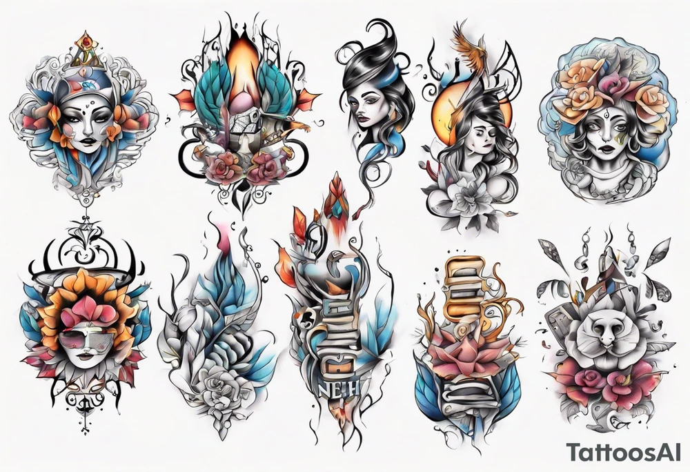 Name Neha tattoo idea
