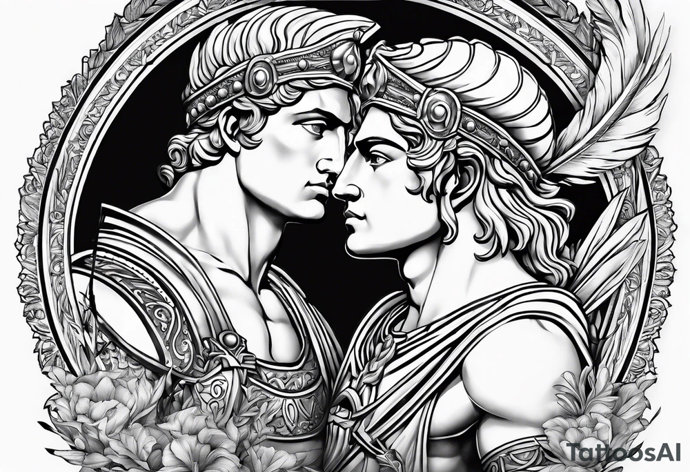 achilles and patroclus tattoo idea