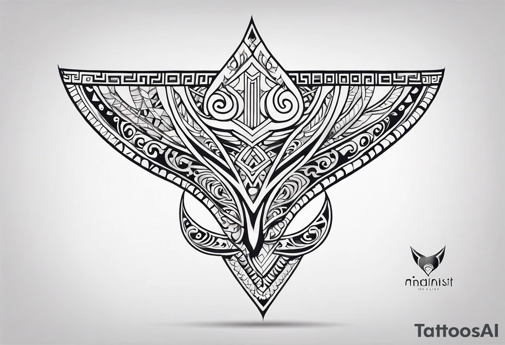 Maori back and neck tattoo design tattoo idea