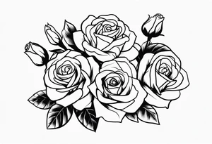 ROSE BOUQUET tattoo idea