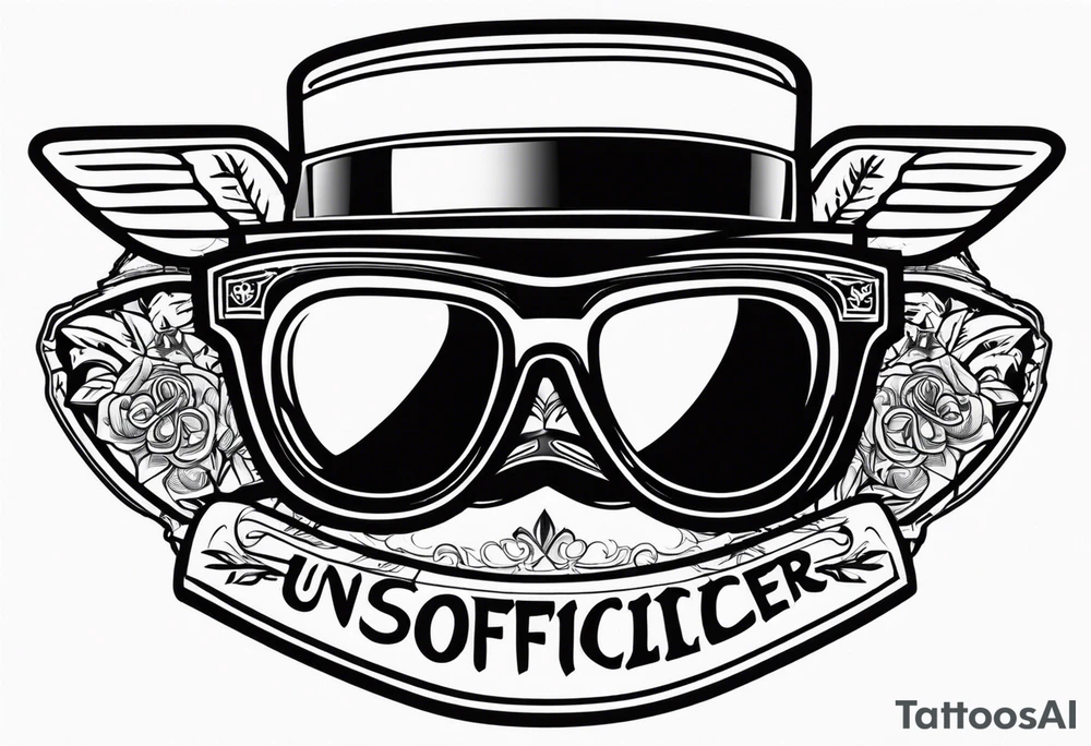 sunglasses Officer tattoo idea