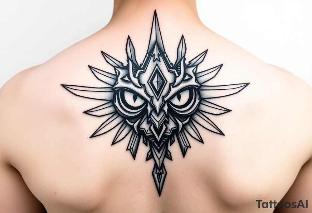 zelda ocerina of time, majoras mask, twilight princess full back tattoo idea
