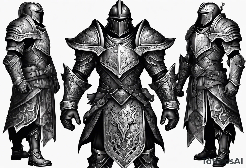 heavy armor tattoo idea