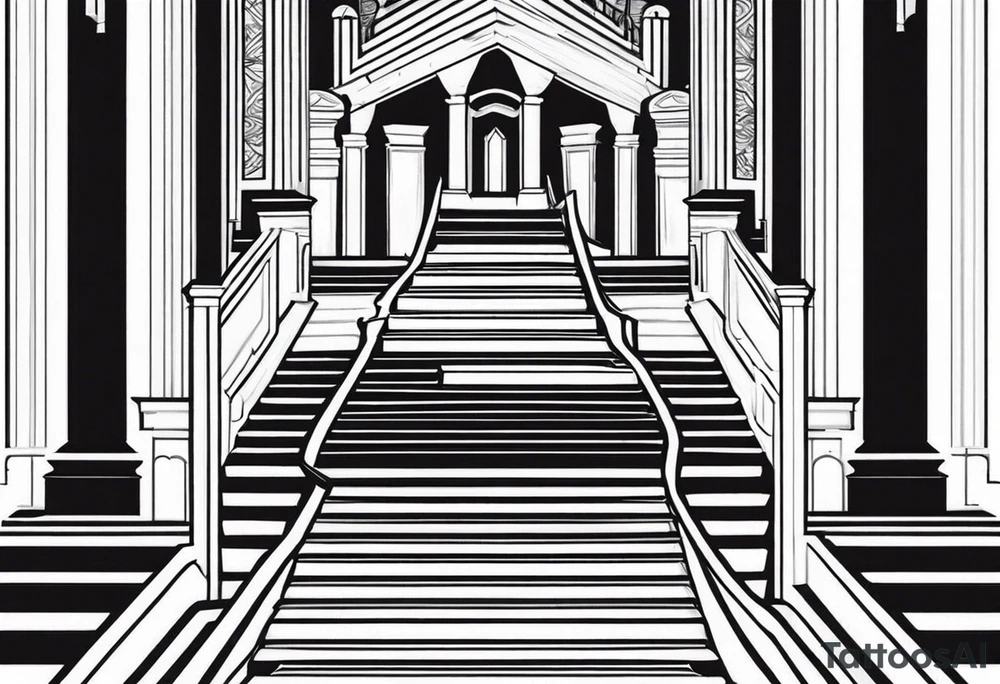 Valhalla stairs tattoo idea