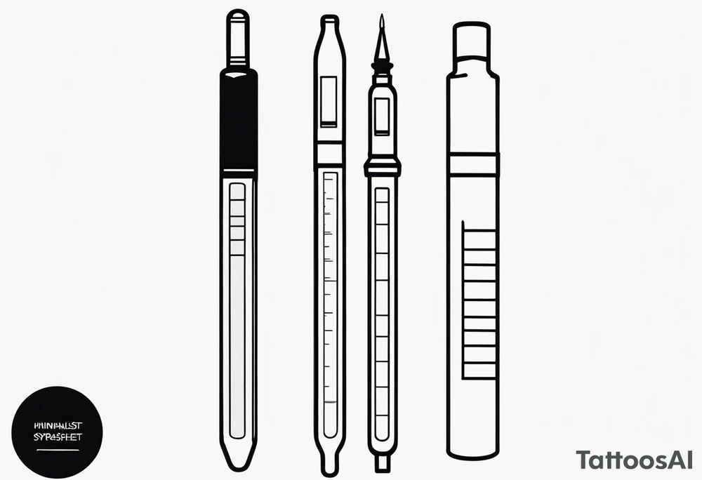 SPREADSHEET, SYRINGE tattoo idea