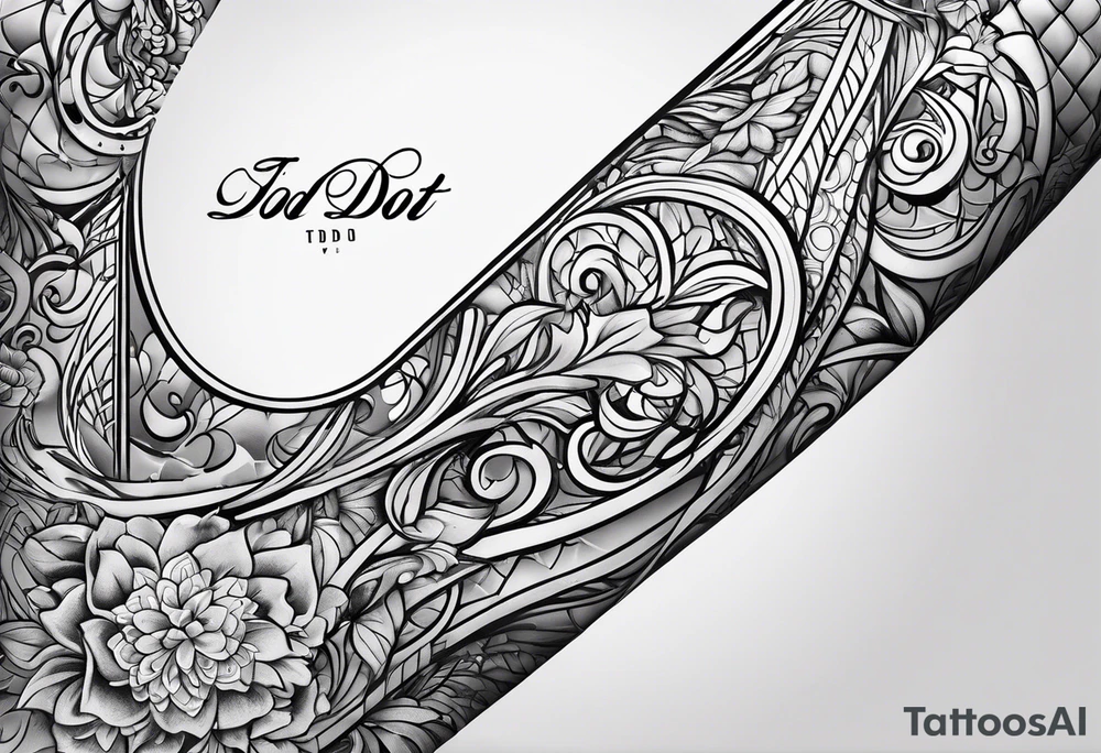 “I’d do it” written in cursive tattoo idea