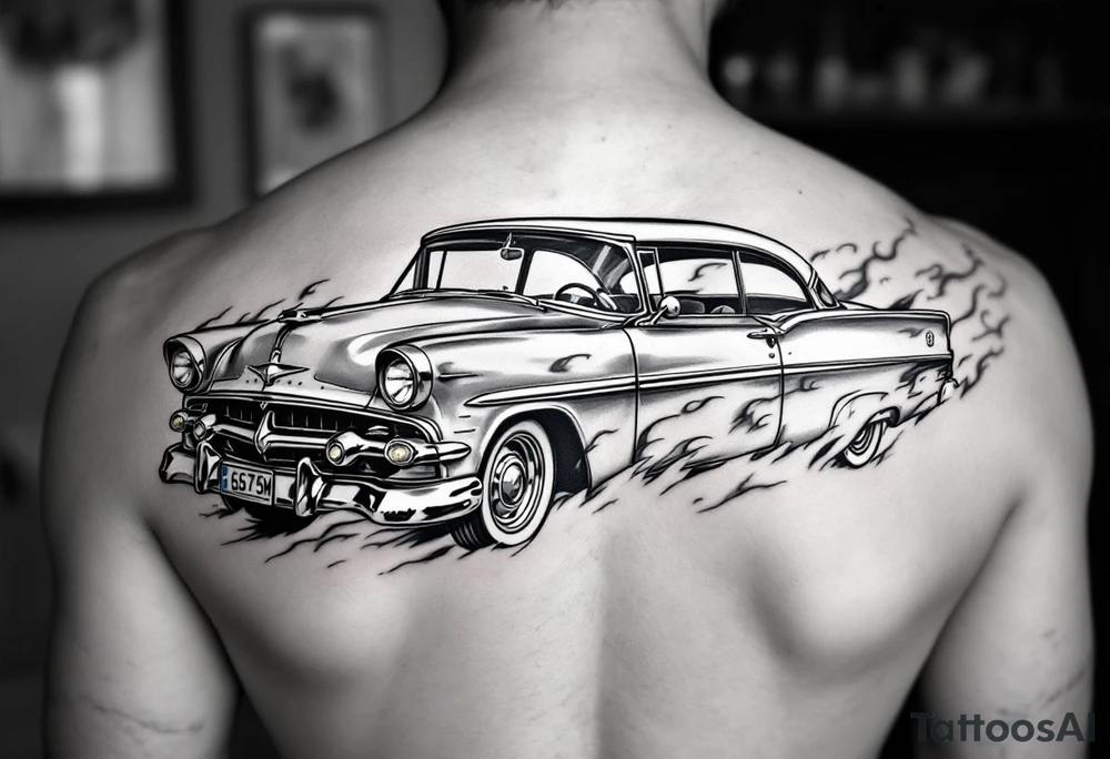 1956 Plymouth Belvedere tattoo idea