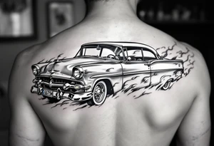 1956 Plymouth Belvedere tattoo idea