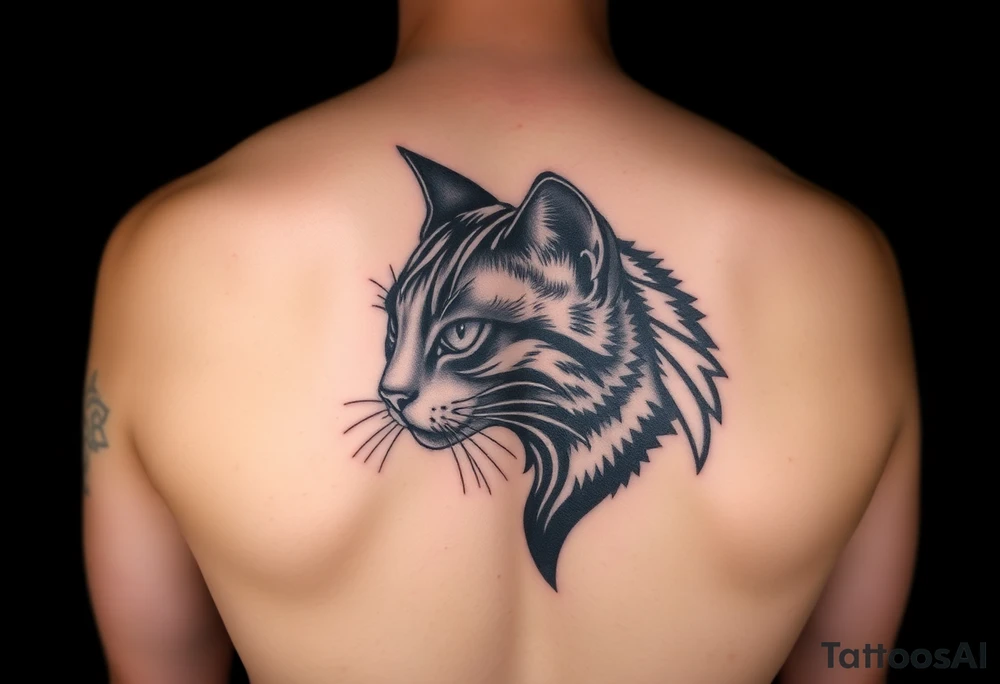 Black Cat tattoo idea
