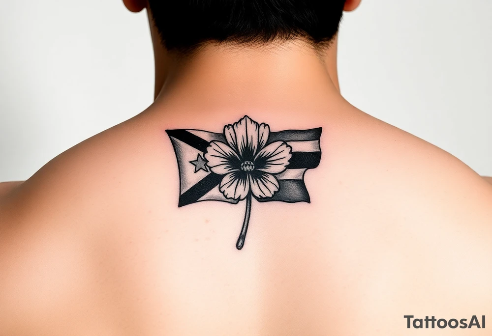 Puerto Rico flag island  Flor de Maga tattoo idea