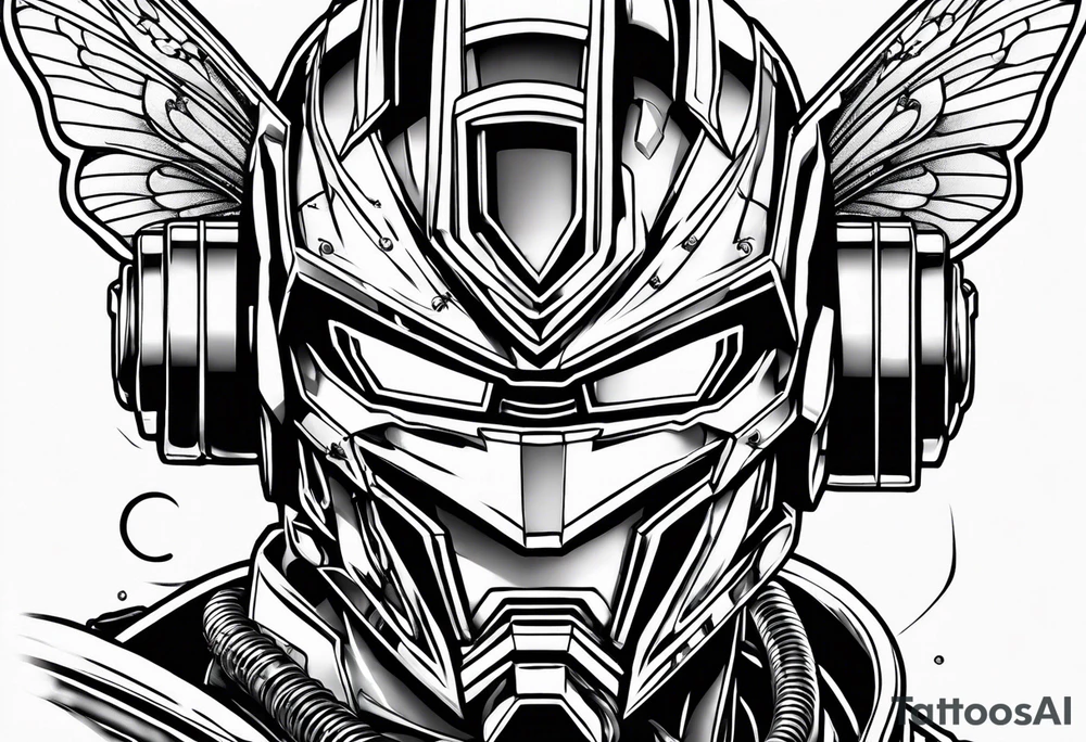 Optimus prime holding Sonic the hedgehog, a butterfly, saxophone, power ranger tattoo idea