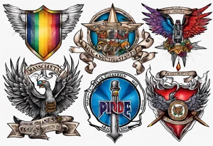 Massachusetts pride colors tattoo idea