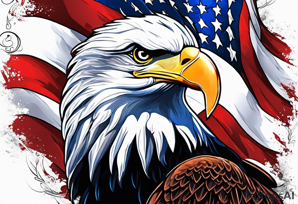 patriotic tattoo idea