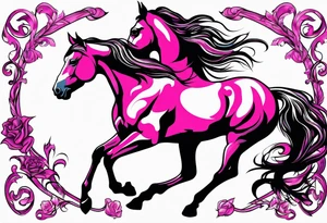 Turn pink ribbon into bucking horse
Breast cancer tattoo idea