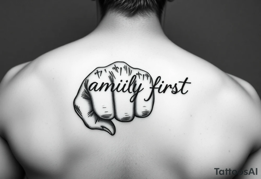 “family first”, mental health struggle, cancer astrological sign, closed fist tattoo idea