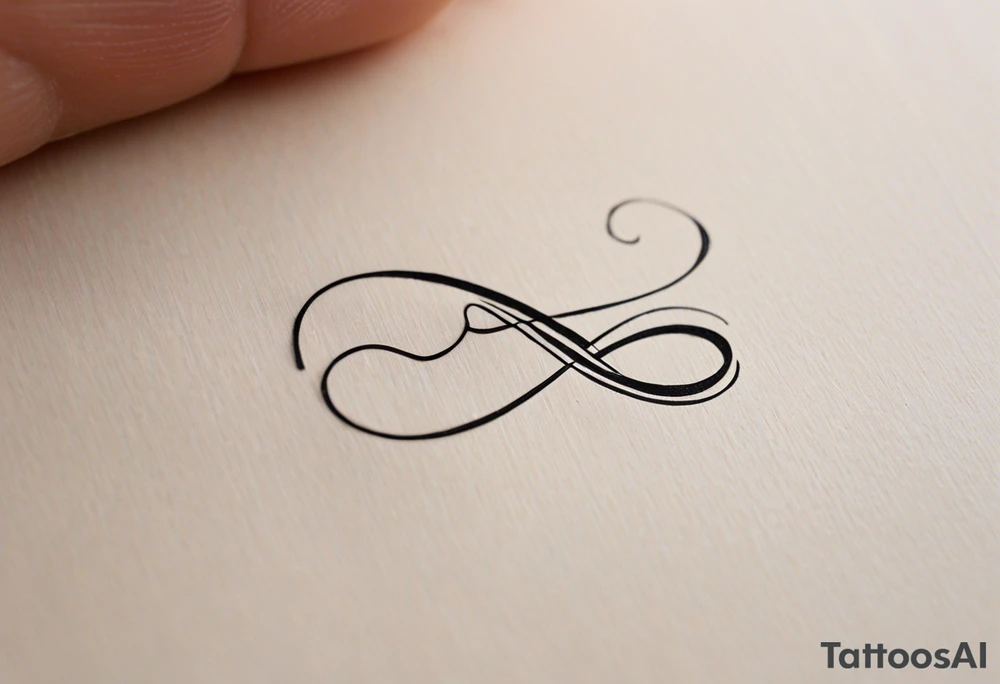 Eternity Symbol: A delicate, outlined infinity symbol as the foundation of the tattoo. 
Puzzle Piece: One small, outlined puzzle piece placed along one of the loops of the eternity symbol (typically on the lower curve or where the lines cross in the middle). 
Handwritten Text: Your sister’s words, “to my favorite sister,” can flow along the curve of the infinity symbol, following its shape. 

Positioned horizontally on your ankle for a balanced look. tattoo idea