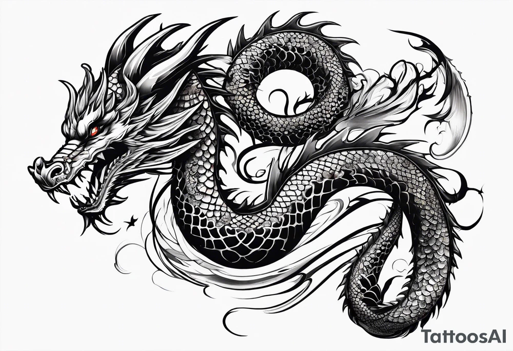 dragon tattoo for a shoulder tattoo idea
