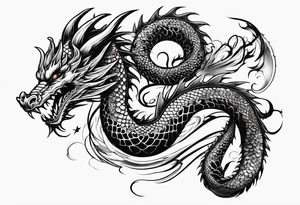 dragon tattoo for a shoulder tattoo idea