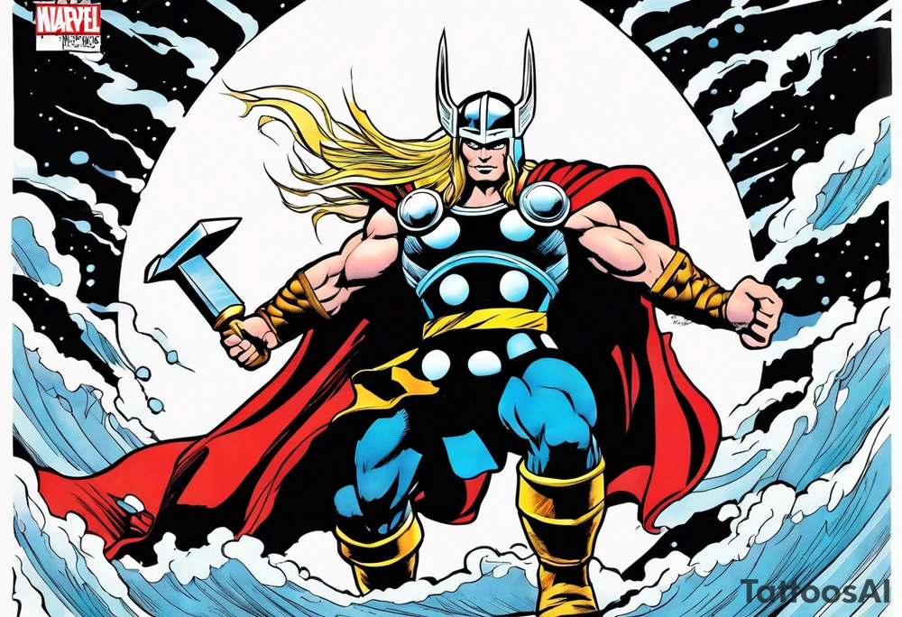 The Mighty Thor from the 1980's comics tattoo idea