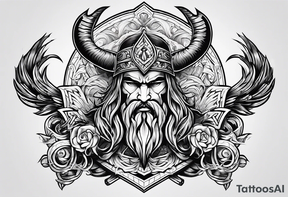 Valhalla word tattoo idea