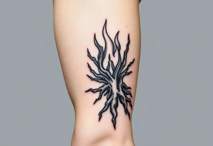 fire in a roots prison tattoo idea
